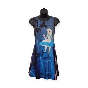 Alice In Wonderland Blue Sleeveless Dress